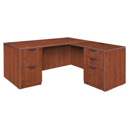 Regency Legacy L-Desks, 70 D X 29 H, 71 W X Wood, Cherry LLDFP7135CH